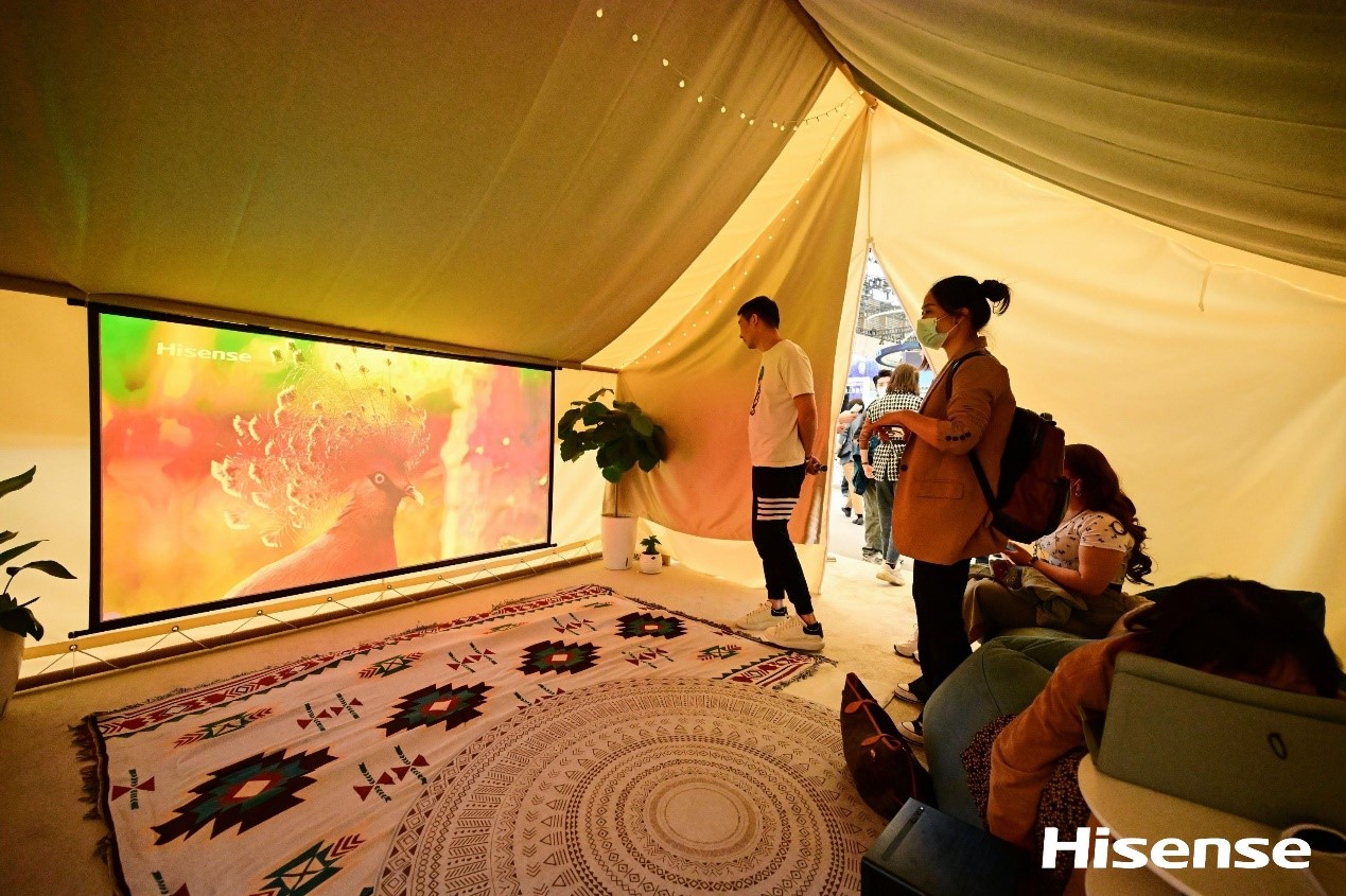 awe2024海信璀璨现场图片,awe2023海信电视