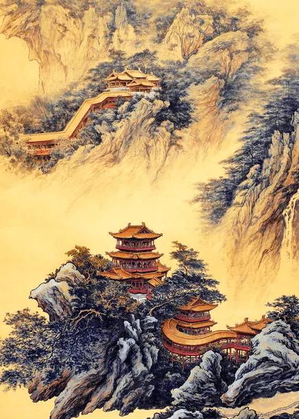 名家余玉奇山水画精品欣赏,古代名家横幅山水画作品欣赏