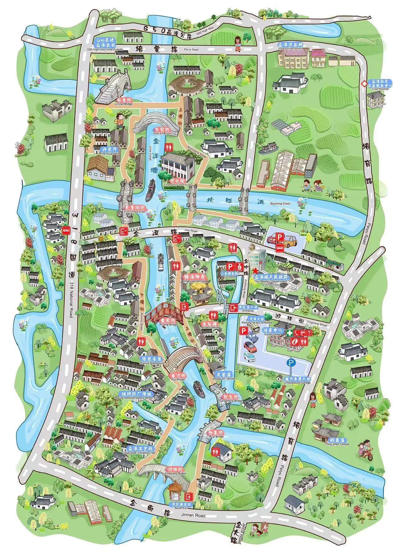 上海古镇自驾游最佳路线,金泽古镇自驾攻略