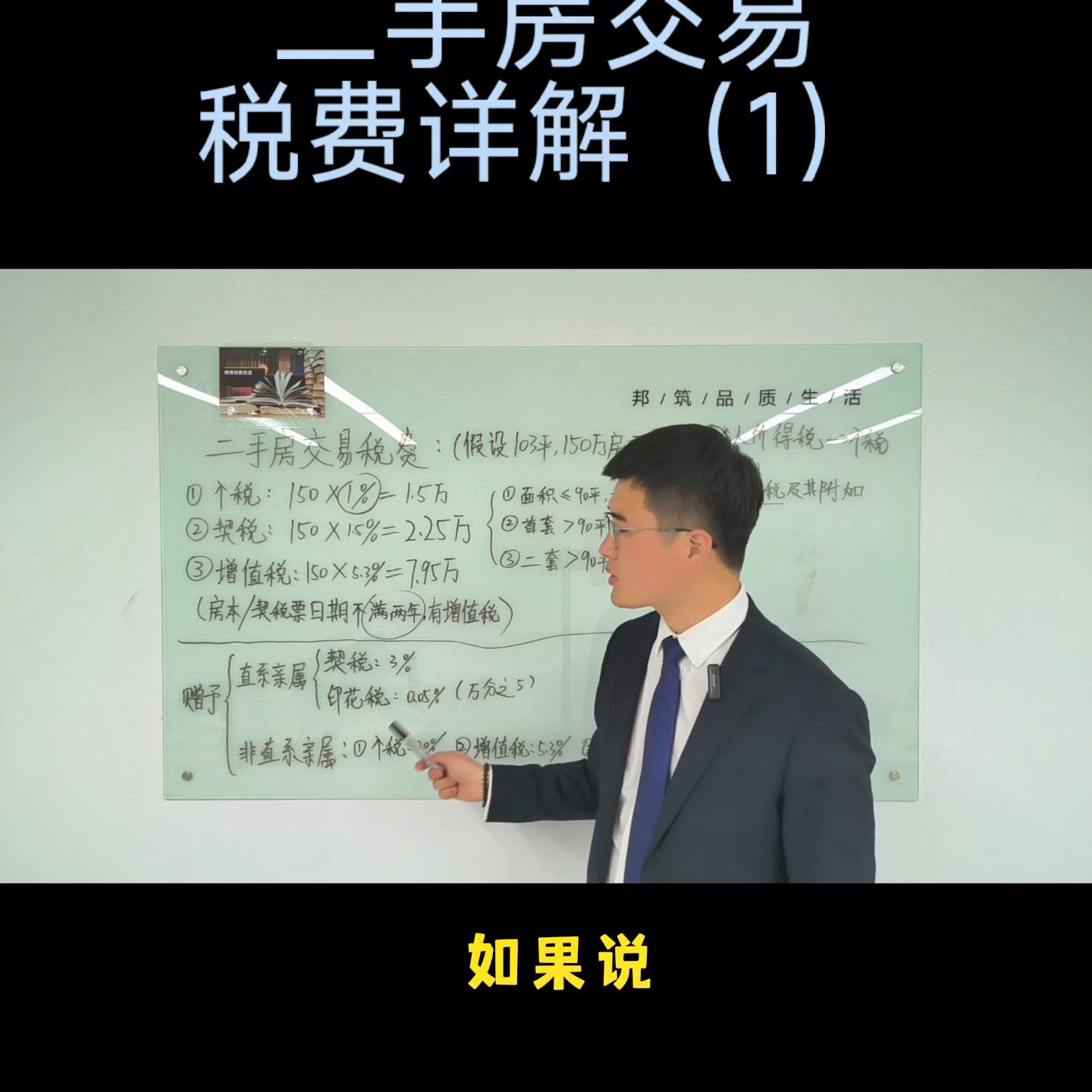 二手房交易税费视频,二手房交易税费课件