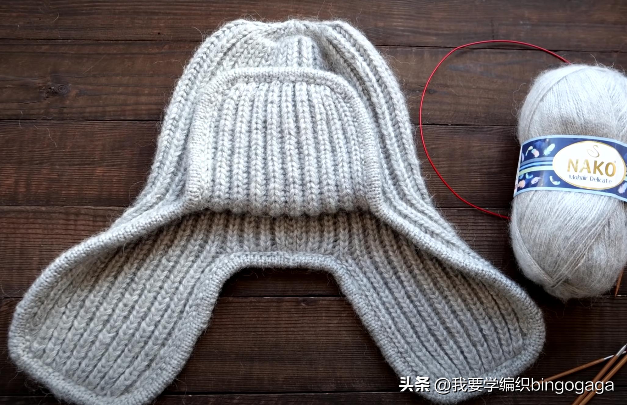 简单的女冬风雪帽编织,秋冬大帽檐帽子编织