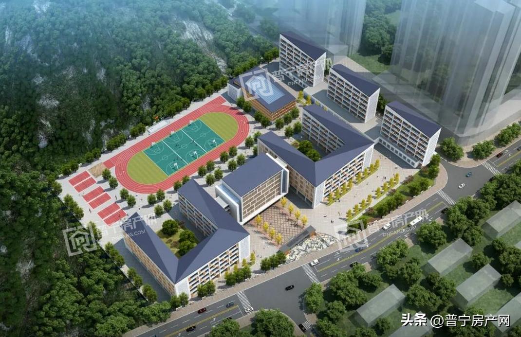 普宁在建30亩学校,普宁二中附属学校动工