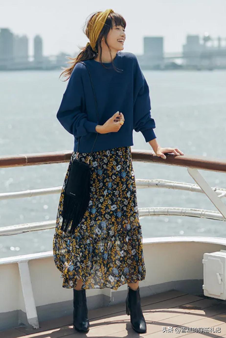 被日本博主穿搭圈粉了,冬季这样穿既藏肉又很时尚