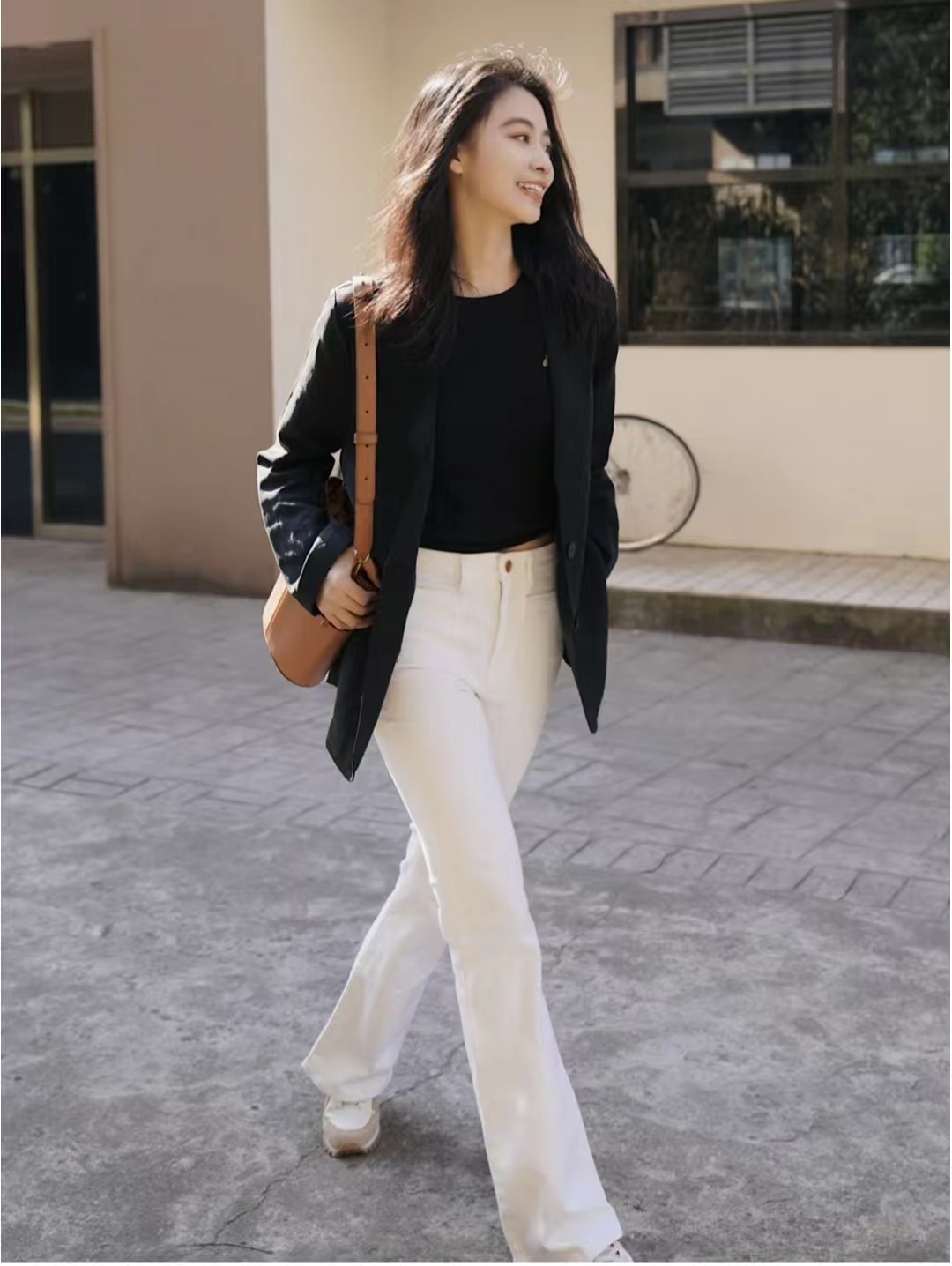 西装外套怎么搭配裙子好看气质,西装外套搭配时髦女士