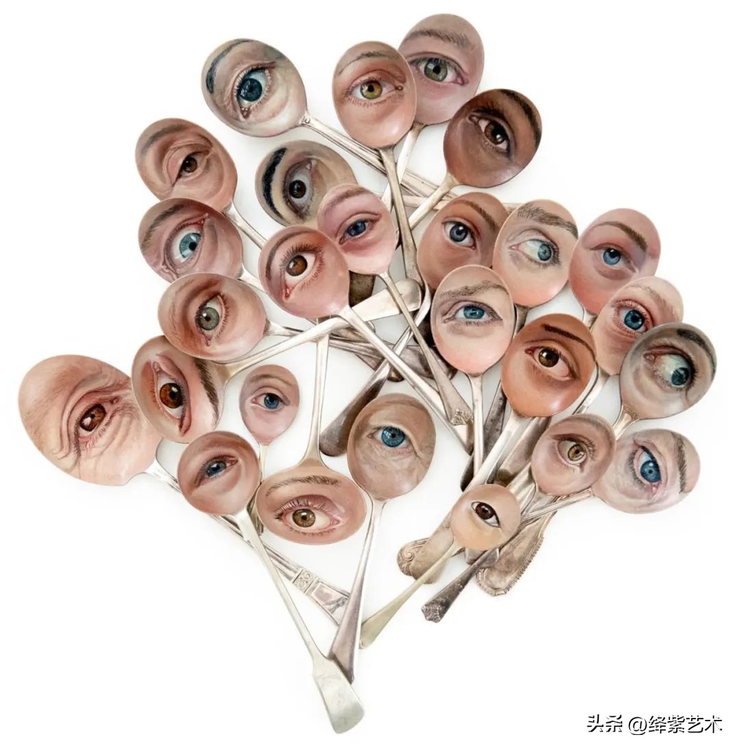 她在勺子里画了一只眼睛，卖价3000块钱，藏着无数故事​
