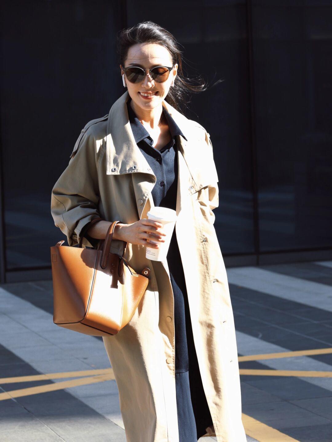 可拼接的风衣,风衣穿搭借鉴