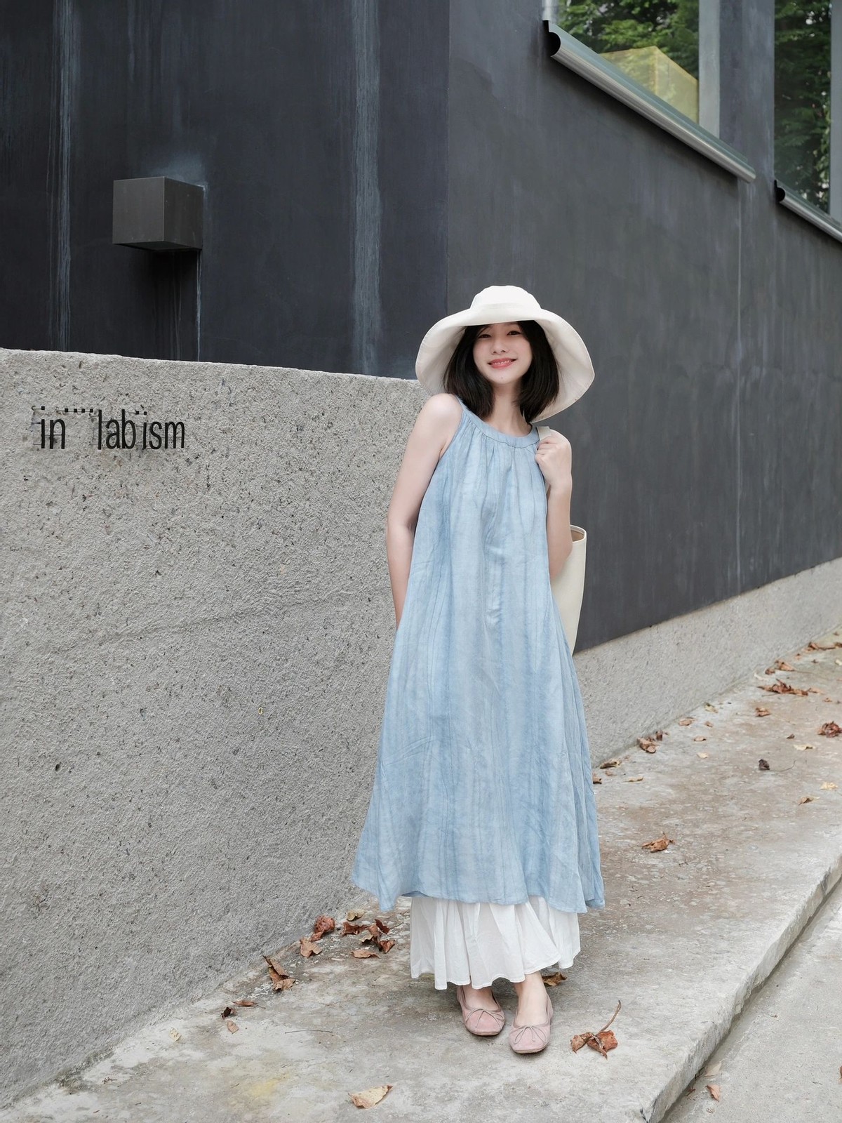 小个子长裙145-150高级感穿搭,今年流行穿长裙