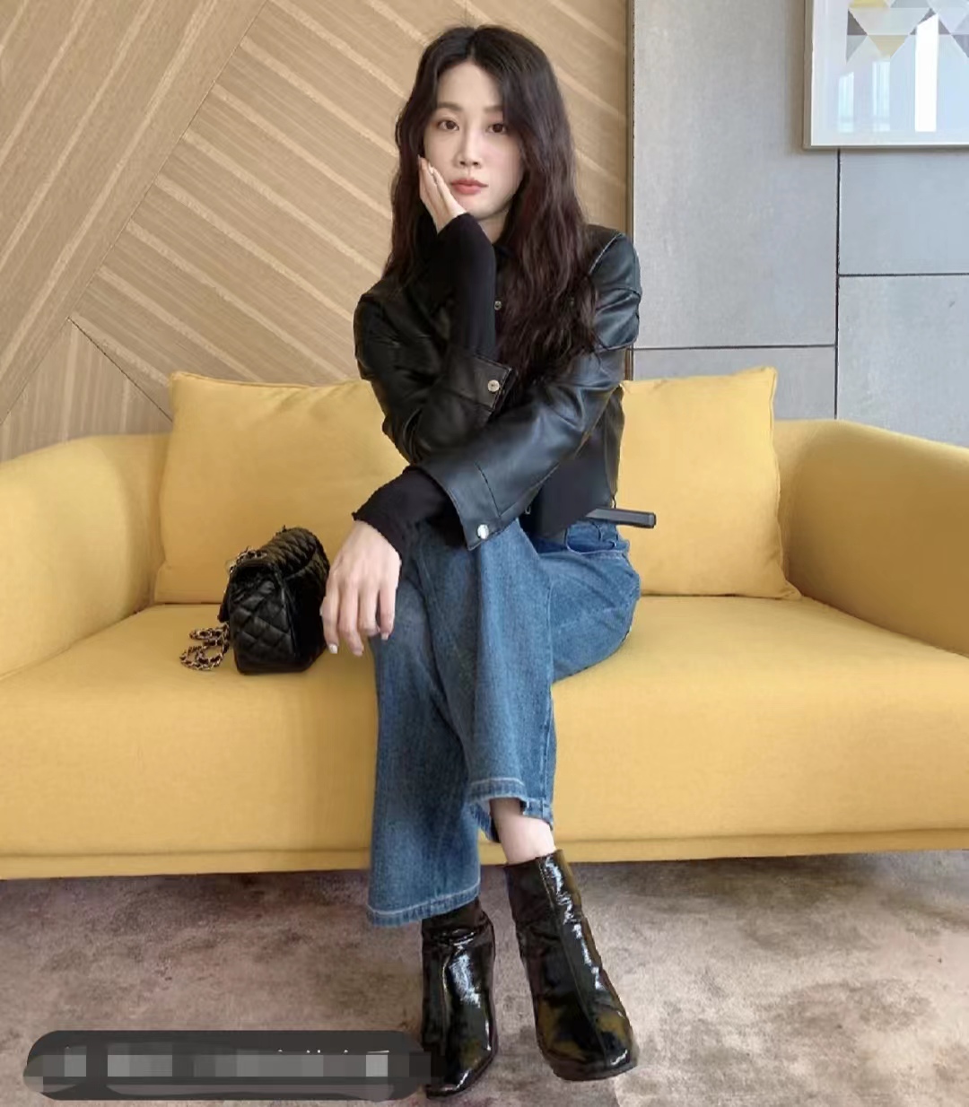 冬季黑色皮衣穿搭图片大全男,洋气黑色皮衣套装10岁