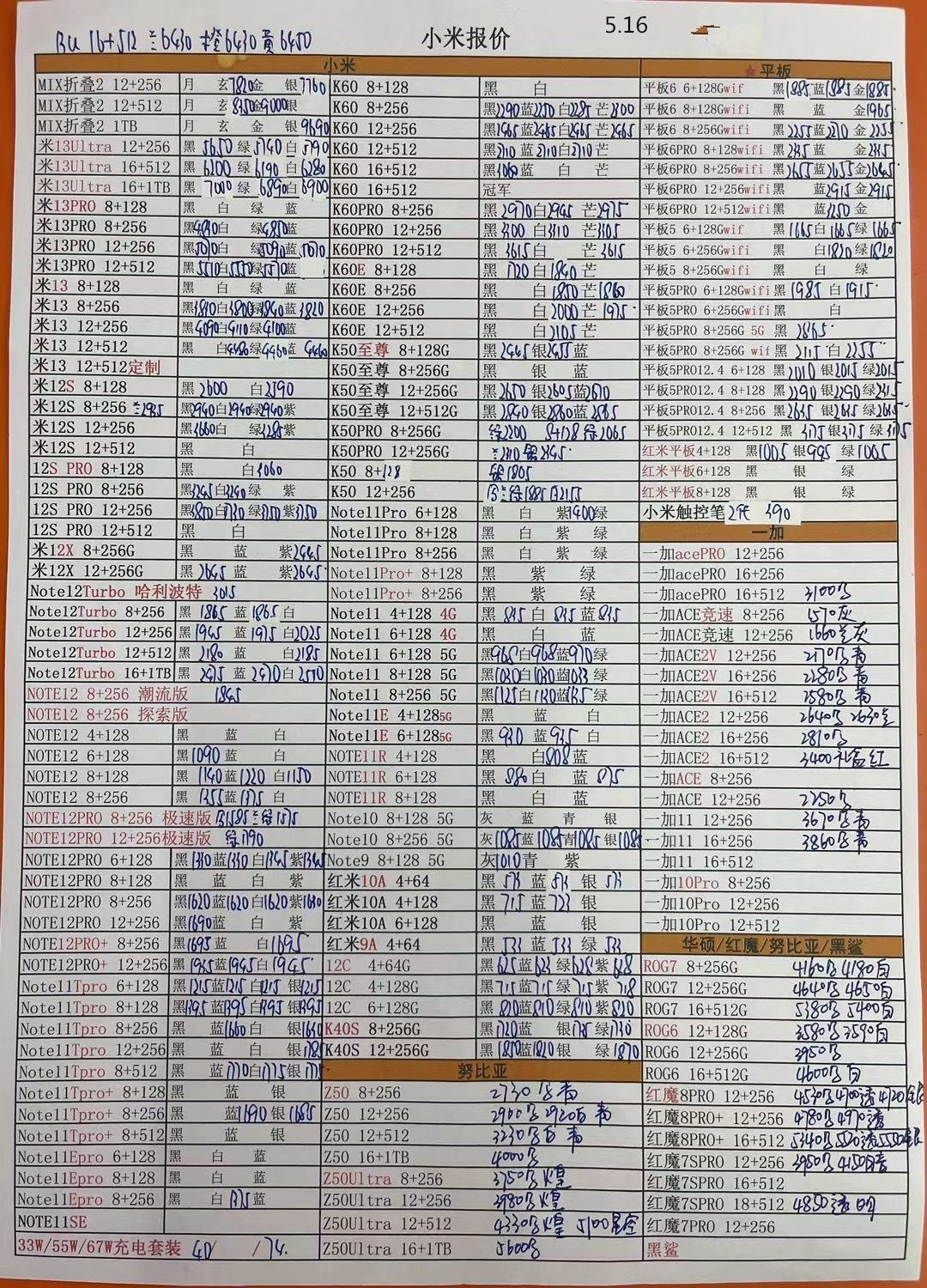 华强北苹果手机报价单,2023年12月手机批发价格一览表