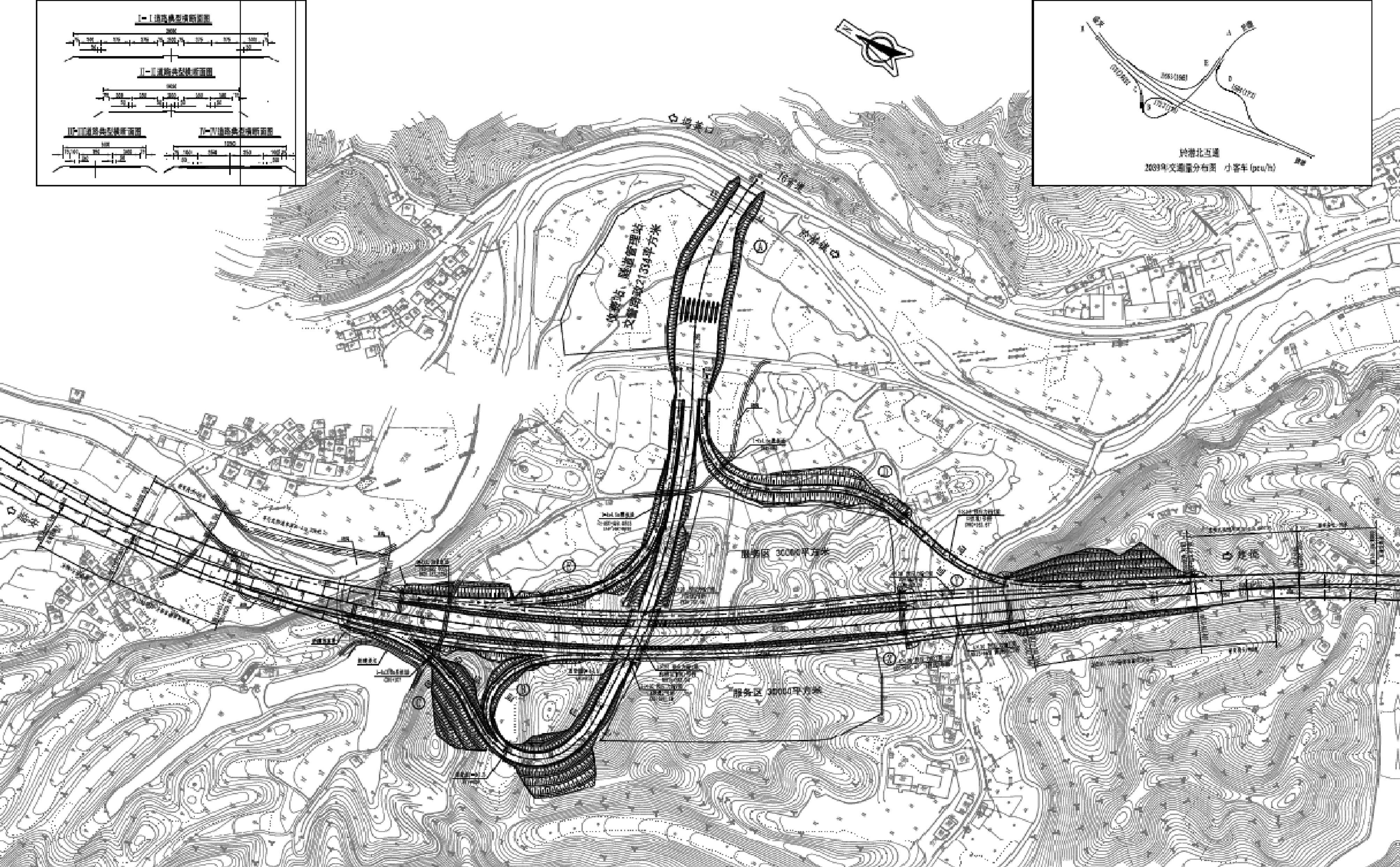 於潜分离式立交桥,於潜交通规划