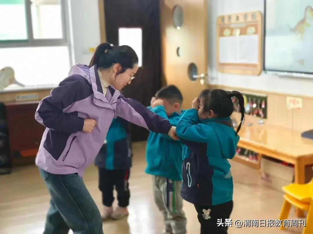 合阳县北庄幼儿园*党**锐“名师+”研修共同体开展“一课三研”活动