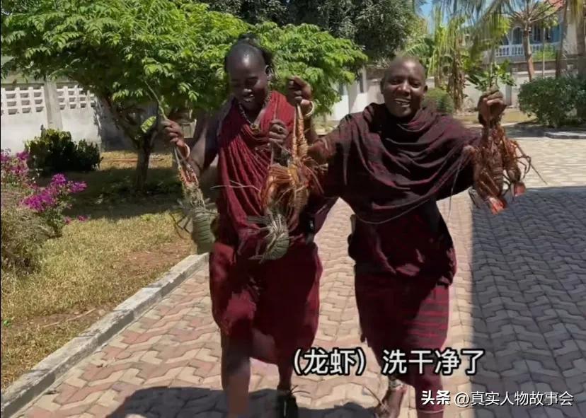 95后山东小伙勇闯非洲4年，请马赛人当保镖，发现非洲海鲜很便宜
