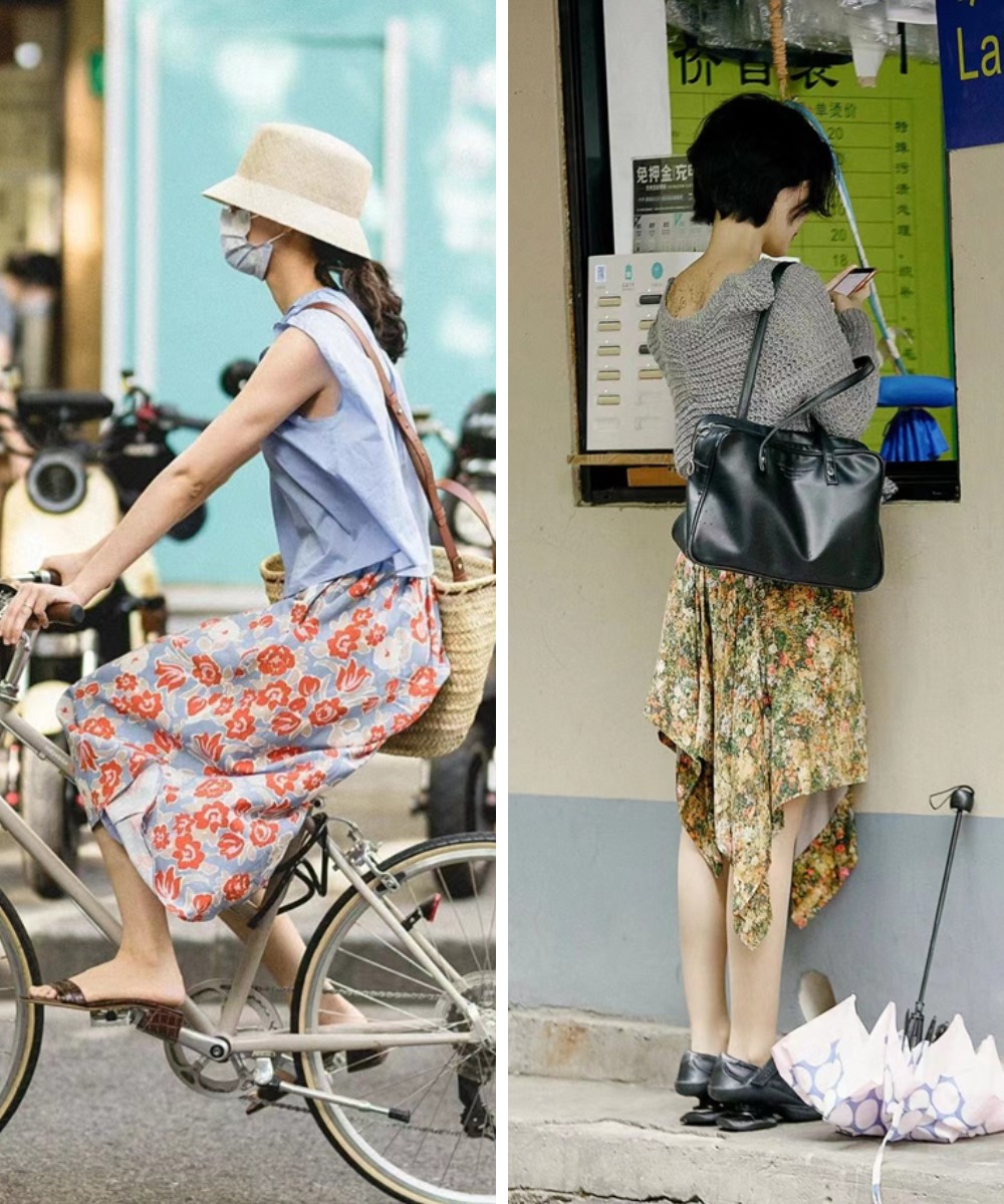 被“上海女生”圈粉了，出街很少穿黑白灰，却个个高级又时髦