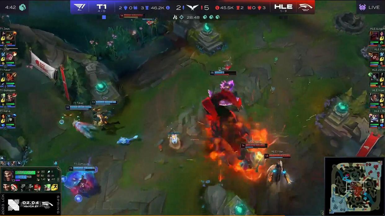 lck季前启航赛2023谁赢了,lck春季赛hle队员