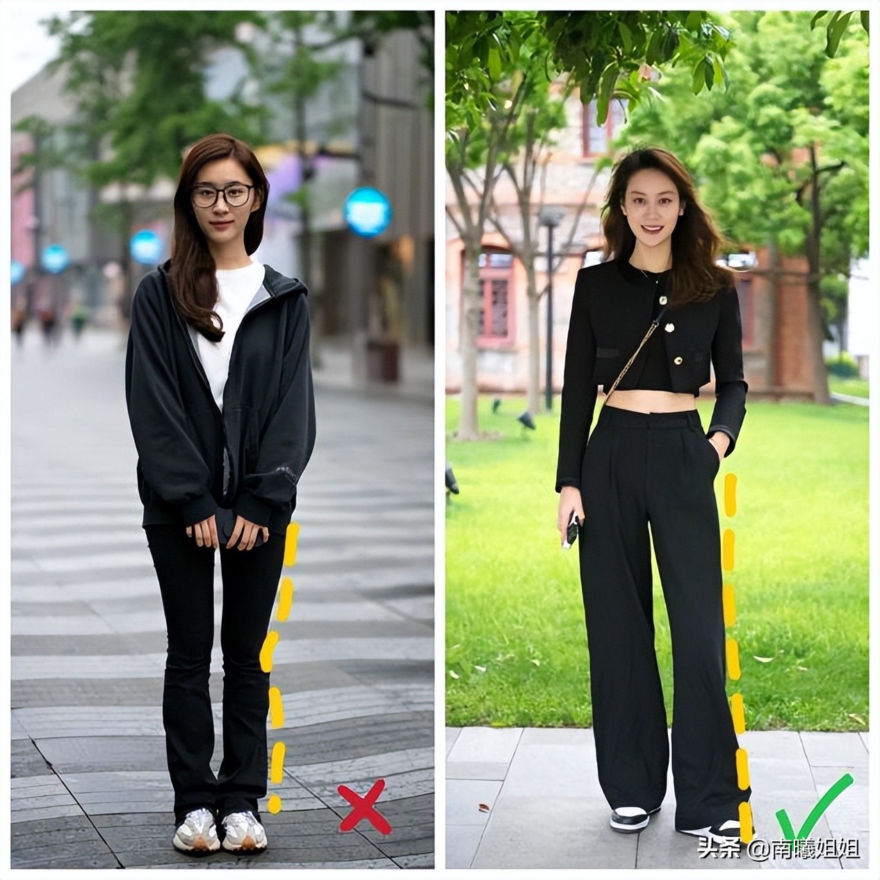 裤子是宽口好看还是紧口好看,裤子是穿长的好还是短的好