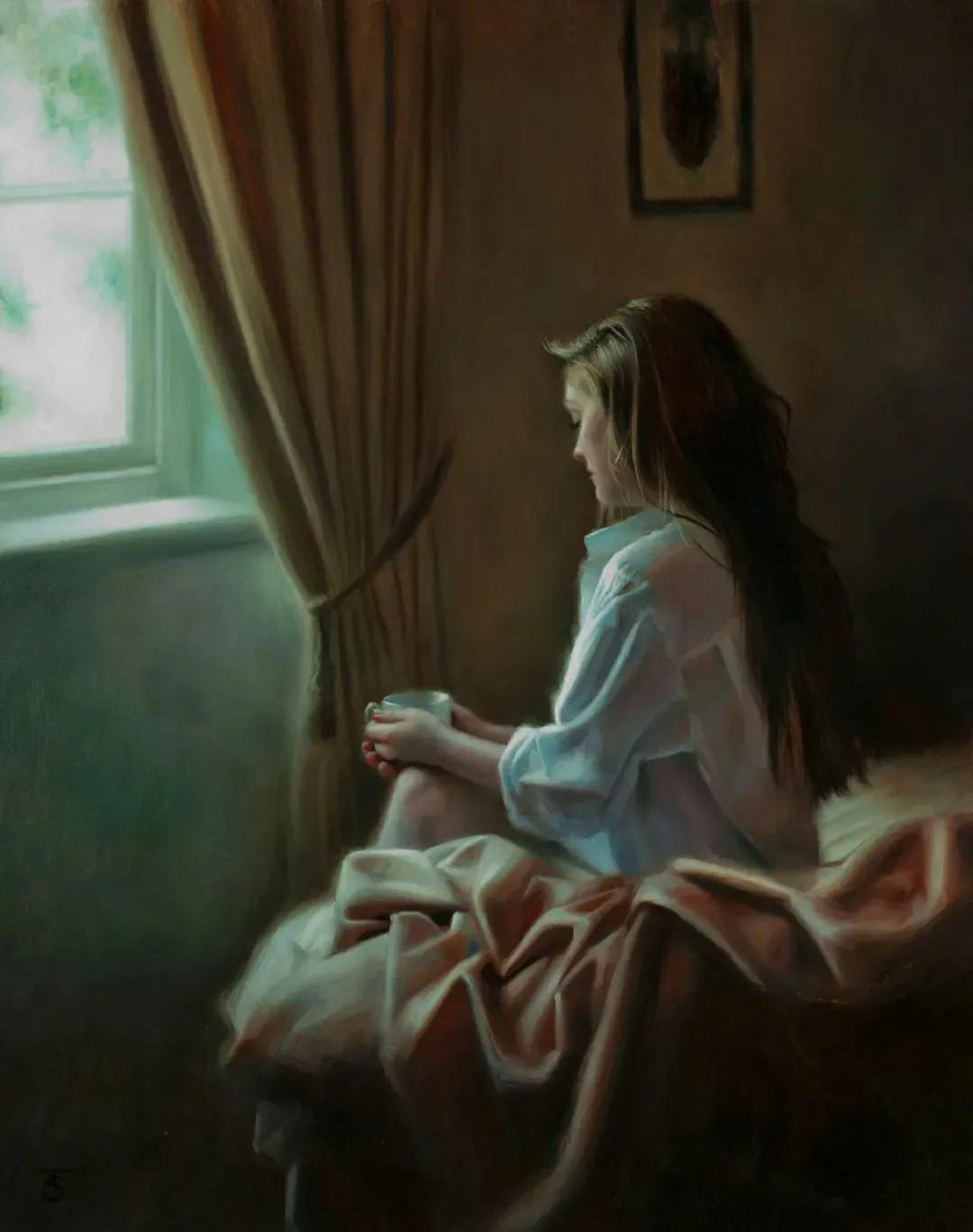 国外当代超写实艺术作品,西方油画大师笔下的绝世美人