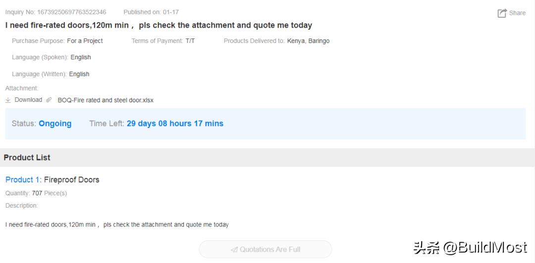 年前大福利|BuildMost英文站2023年年前精选外贸询盘