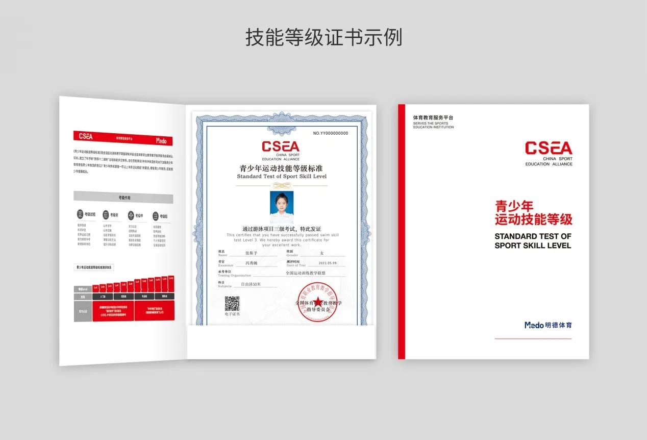 csea青少年运动技能等级标准游泳,体教联盟申办游泳等级证书流程