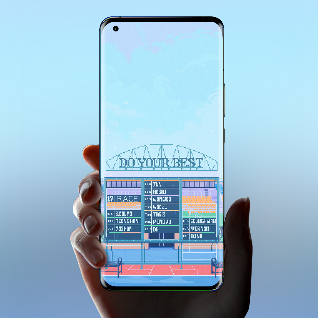 愿你自带光芒无限风光的壁纸,送你一张绿色像素风壁纸