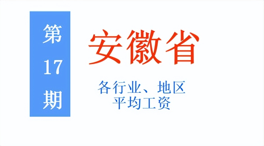 2021安徽省在岗职工平均工资,安徽2021统筹地区平均工资