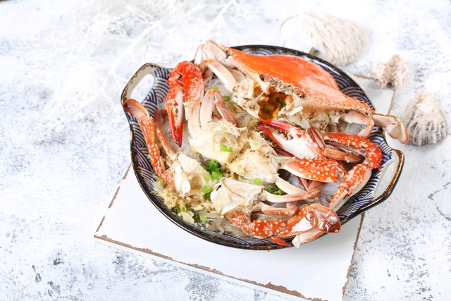 舟山梭子蟹营养,舟山特产海鲜腌制梭子蟹