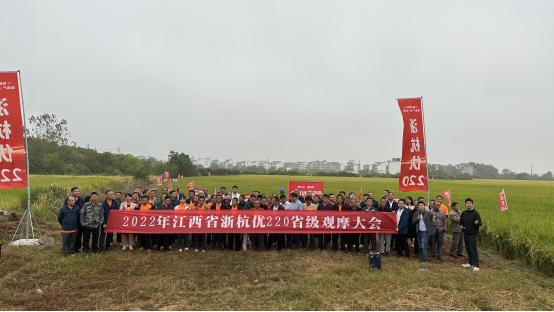 杭州种业集团携手北京金色农华召开江西省浙杭优220省级观摩大会