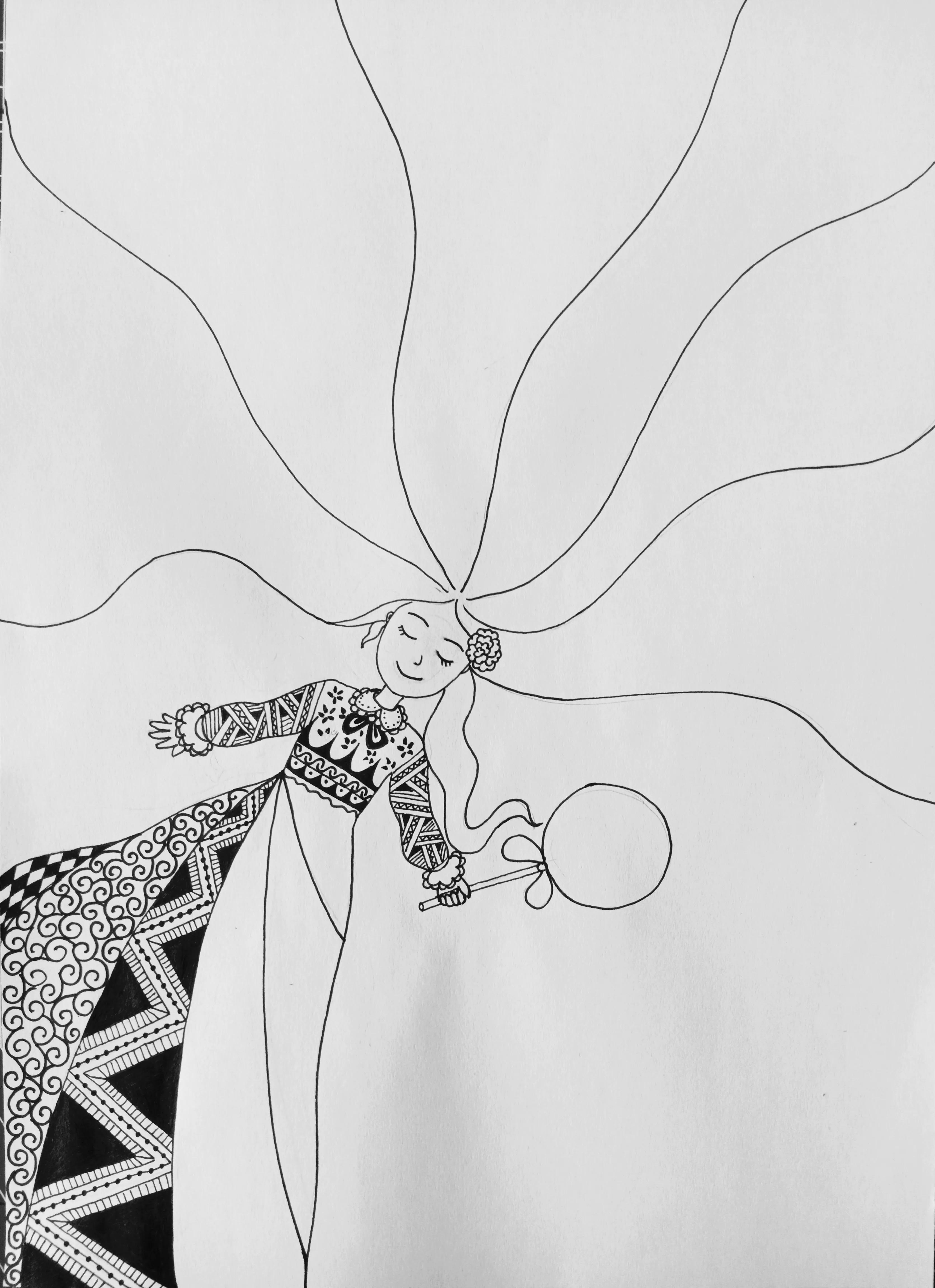 教你怎么画一个在吃棒棒糖的女孩,动漫棒棒糖绘画教程