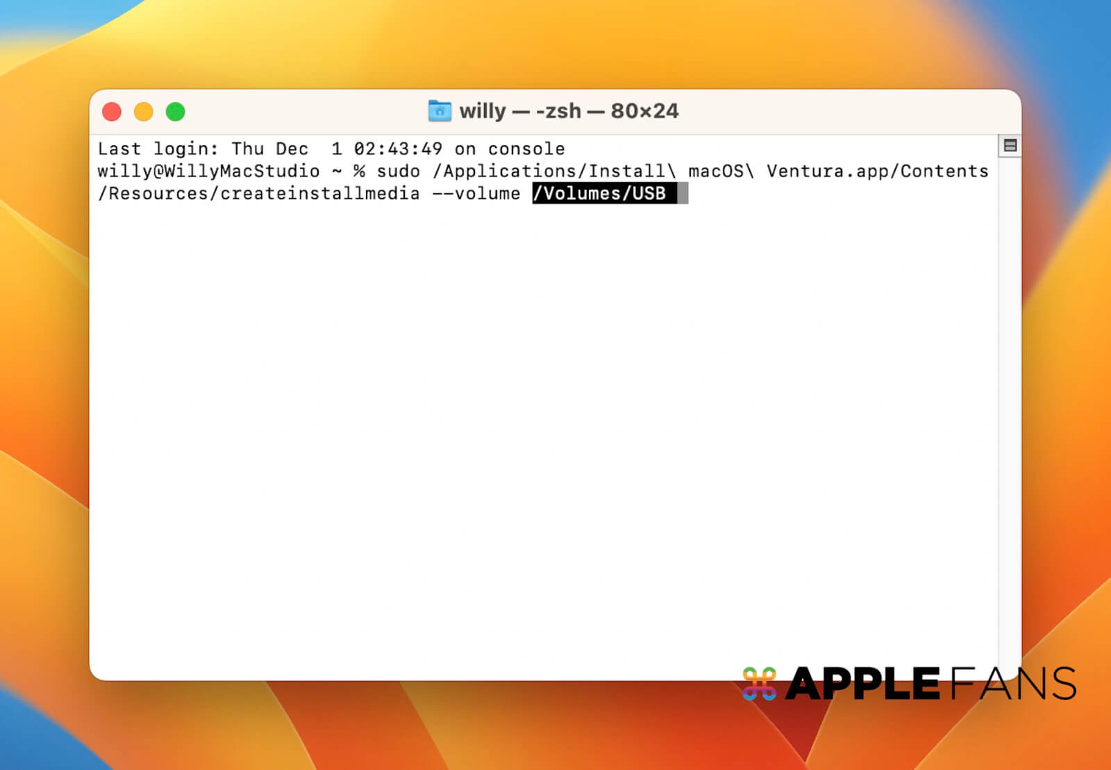 老款macbook如何安装macosventura,用u盘安装macosventura