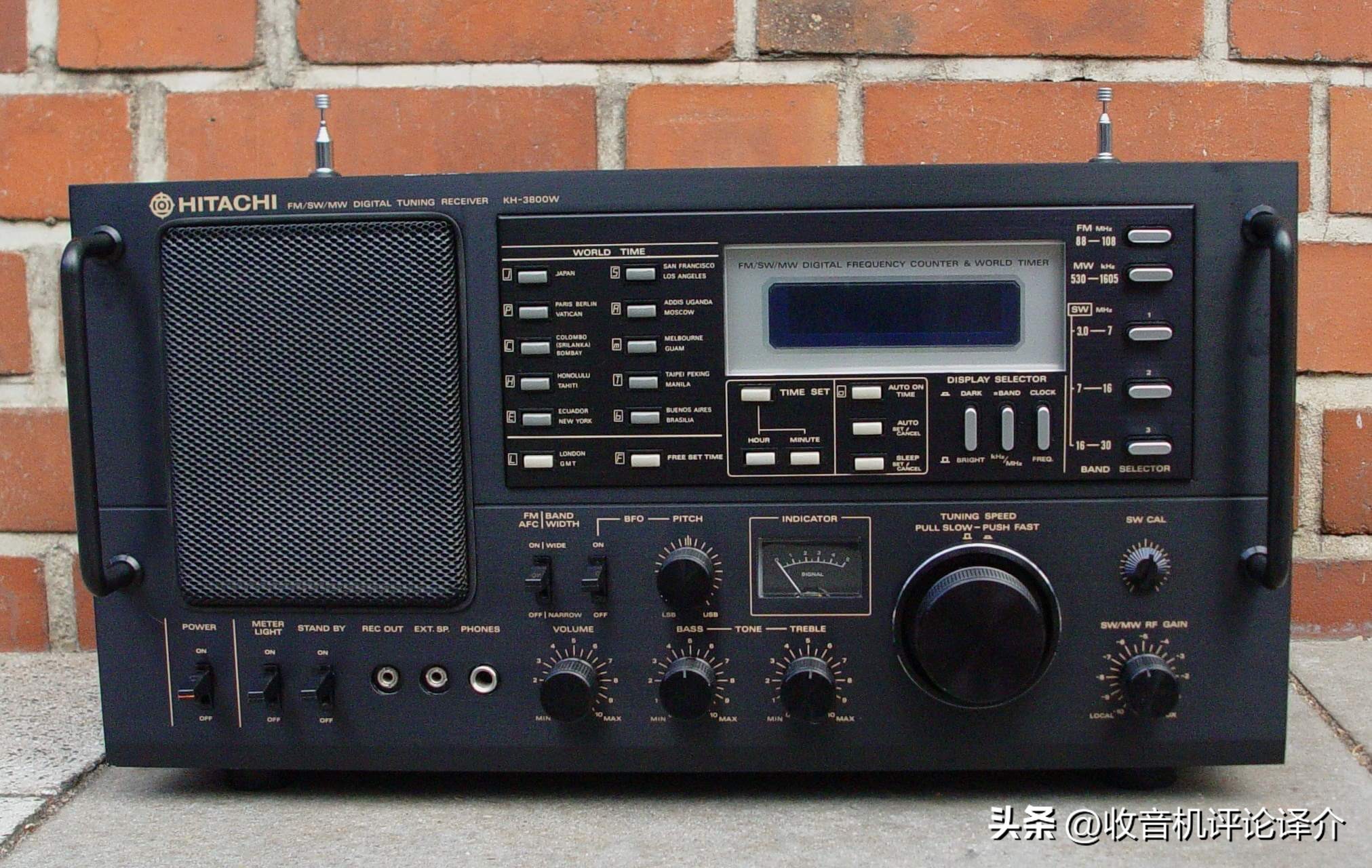日立KH-3800W收音机，非常罕见的机器，索尼松下东芝的竞品