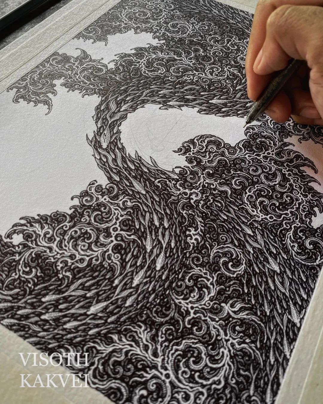 简单治愈强迫症画,让密集恐惧症非常难受的画