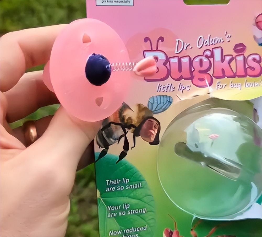 老外用虫子接吻器狂亲蚯蚓，连苍蝇路过都要被嘬两口