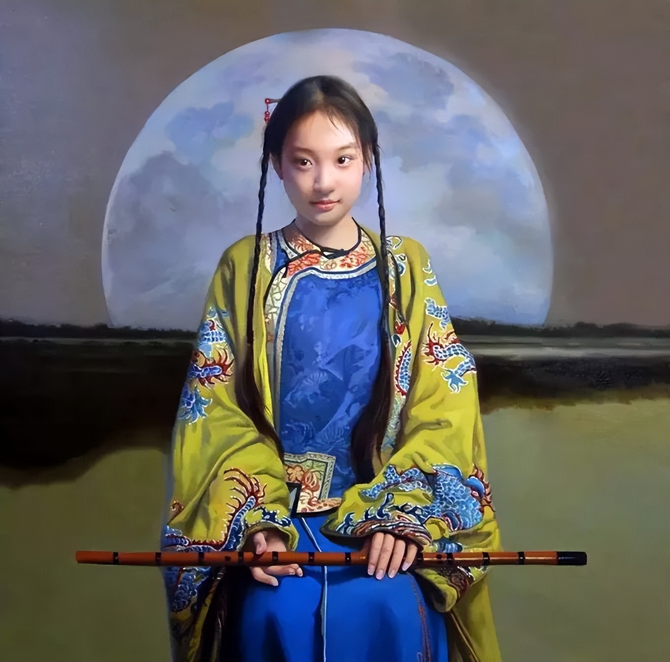 一个喜欢用上帝视角绘画女性人体美的画家，《心中的美好》舒展美