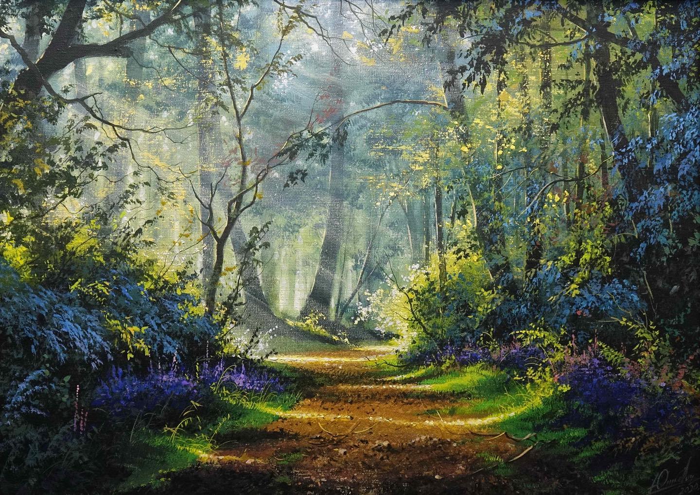 画家维克多风景画图片,维克多丙烯风景画颜料