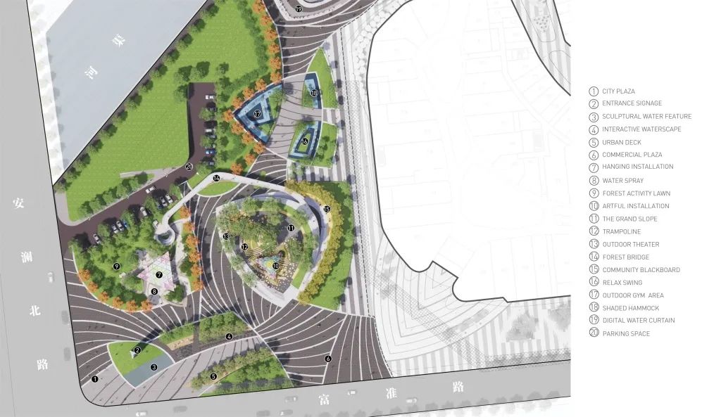 元亩塘公园景观设计,高端公园绿化景观设计