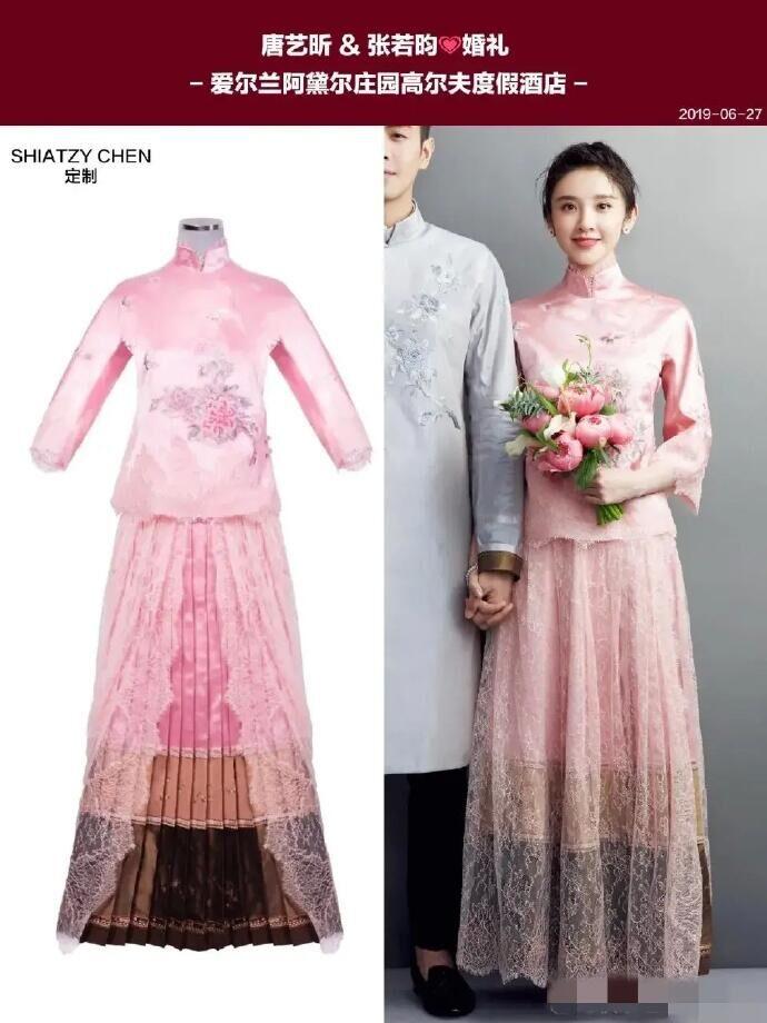 女明星的中式婚服大赏！网友：刘诗诗好美，林心如却显土气