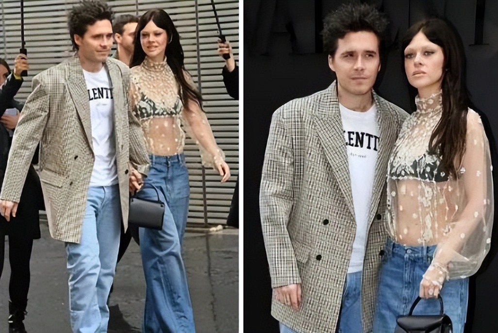 小贝长子与妮可拉十指紧扣,小贝大儿子和女朋友秀恩爱