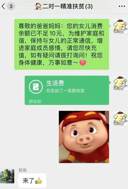 大学生发消息“玩花活”,只为向家里索要生活费,家长含泪发红包