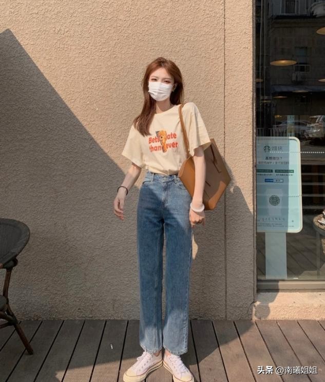 裙裤洋气减龄清凉短袖t恤百搭,2022潮款洋气t恤配背带裤