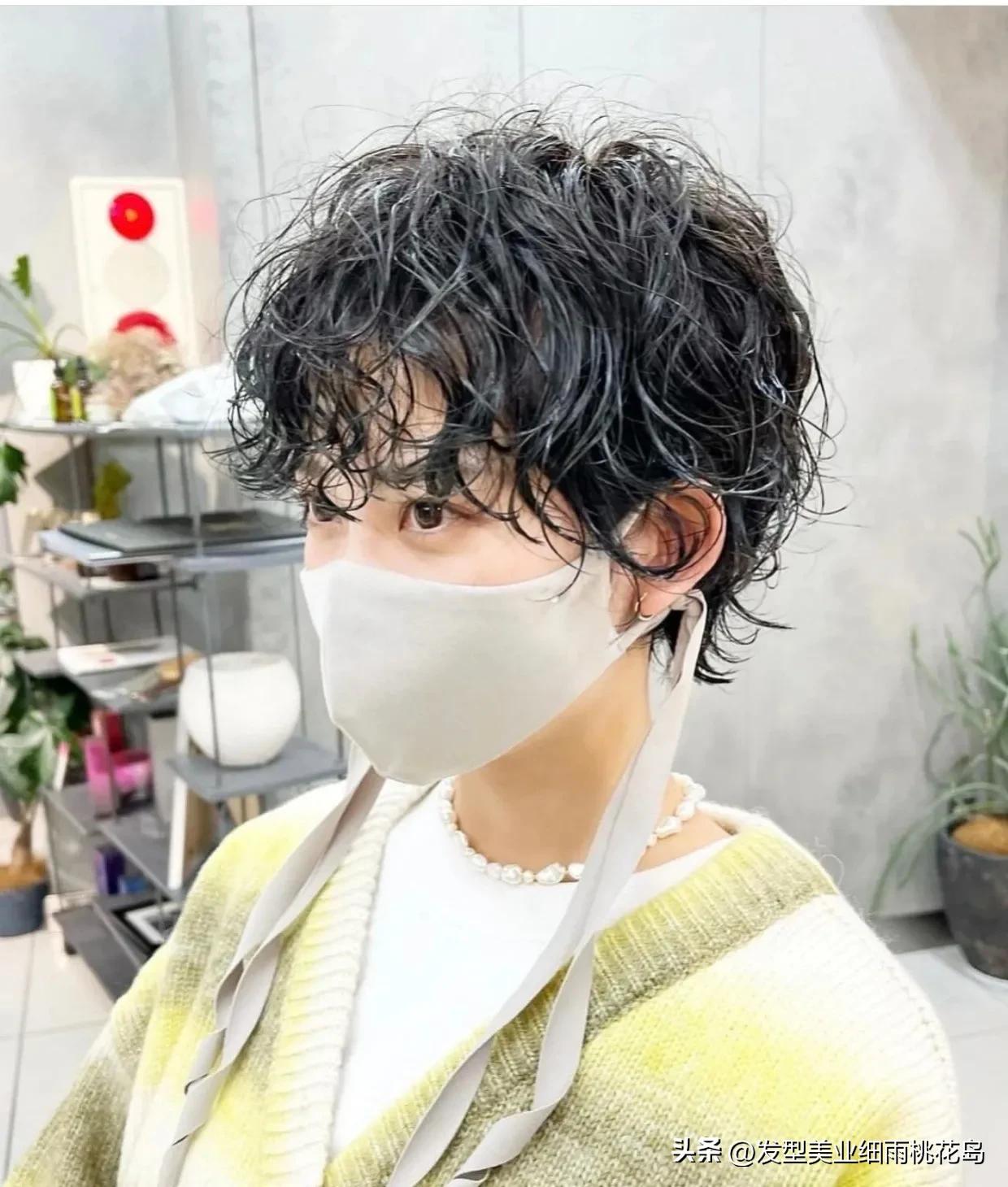 短发烫发超飒,超飒超短烫发