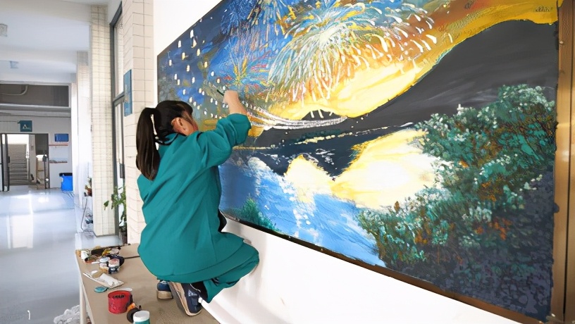 小伙画3d画太真实,民间画家3d画