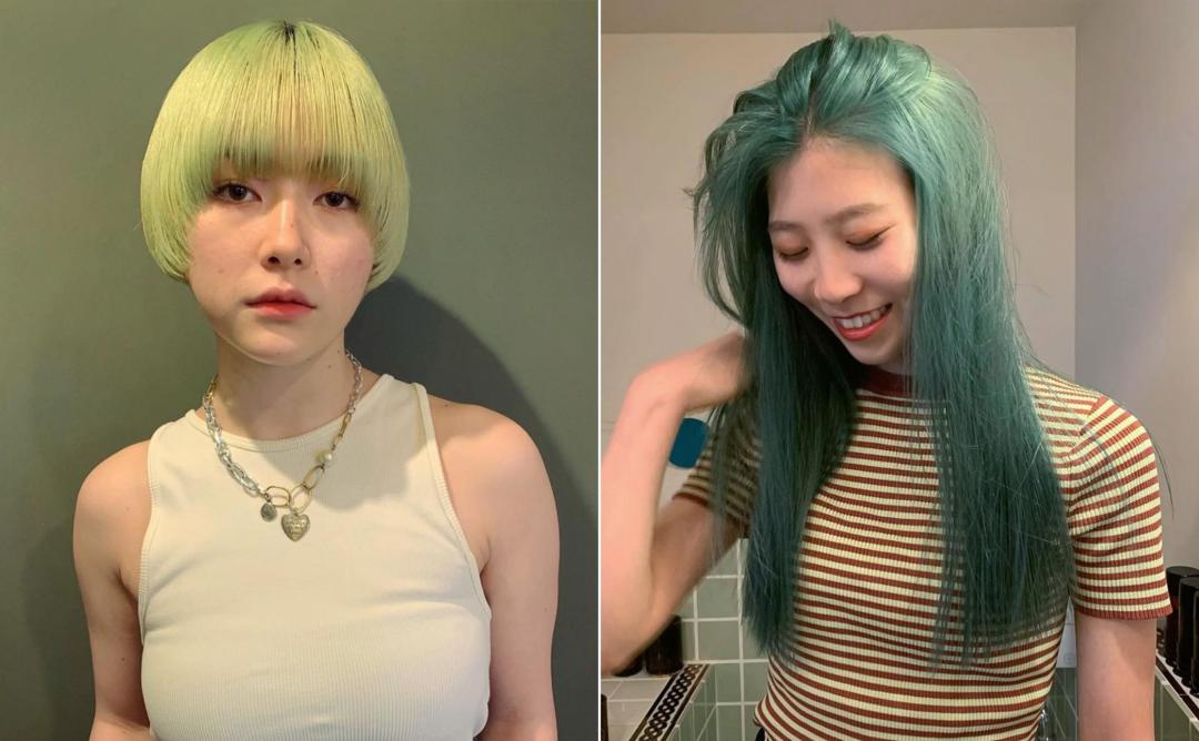 染完黑发以为很有气质,染红发颜值