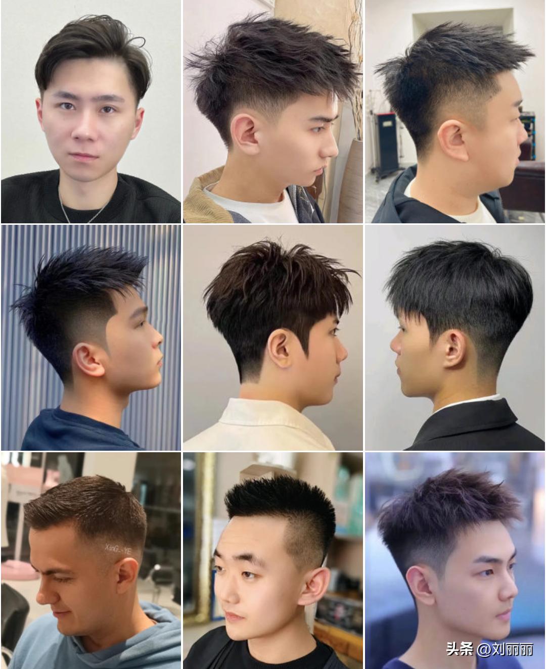 新潮发型三七背头,新潮发型图片大全