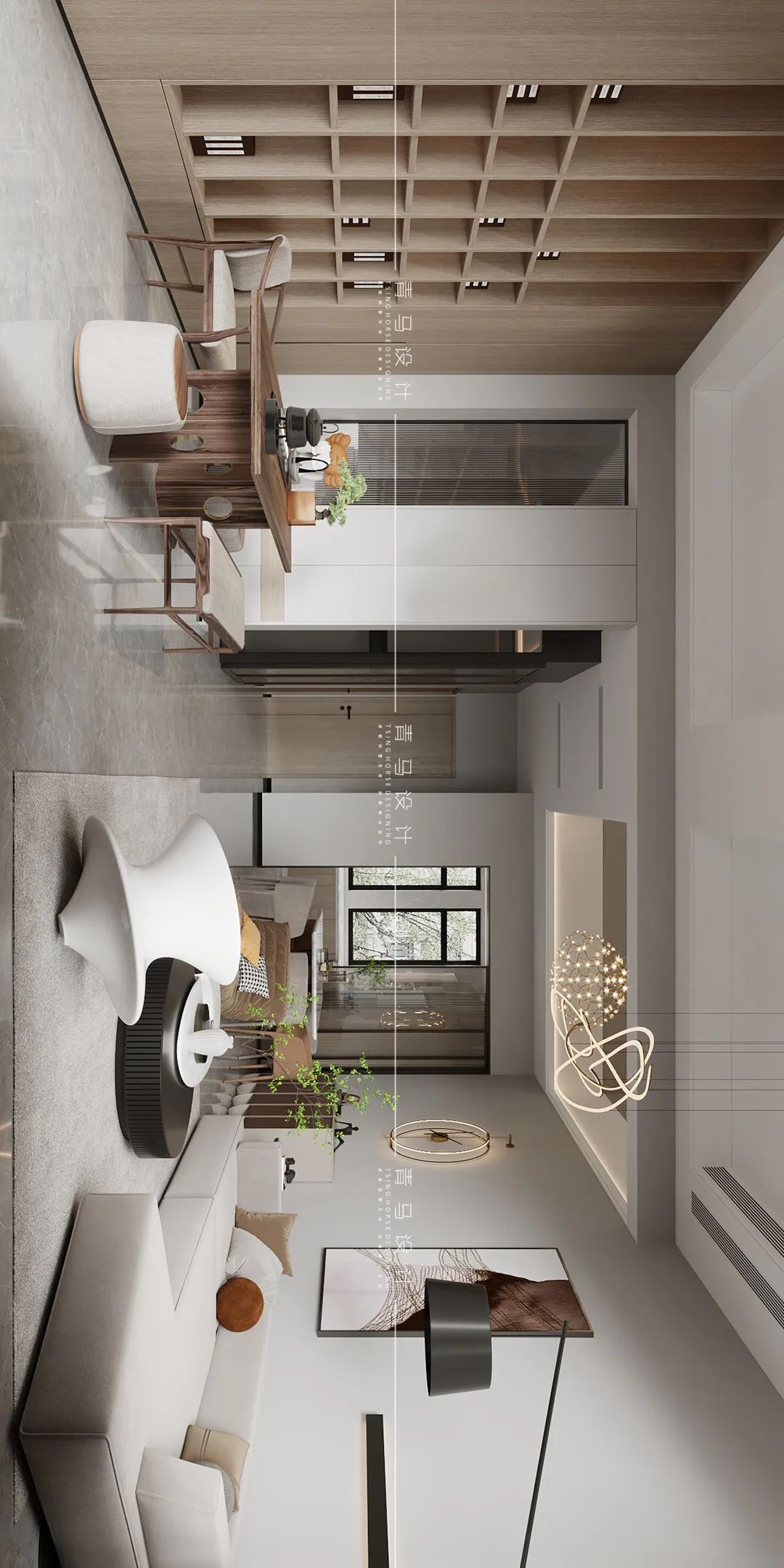 龙湖天宸原著叠拼别墅大气装修,龙湖首开·天宸原著独栋别墅