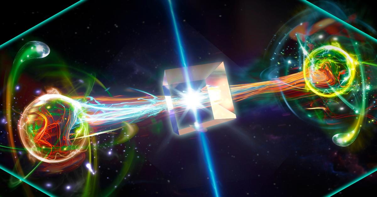 量子纠缠两个粒子是什么感应,量子纠缠可以发生在几个粒子之上