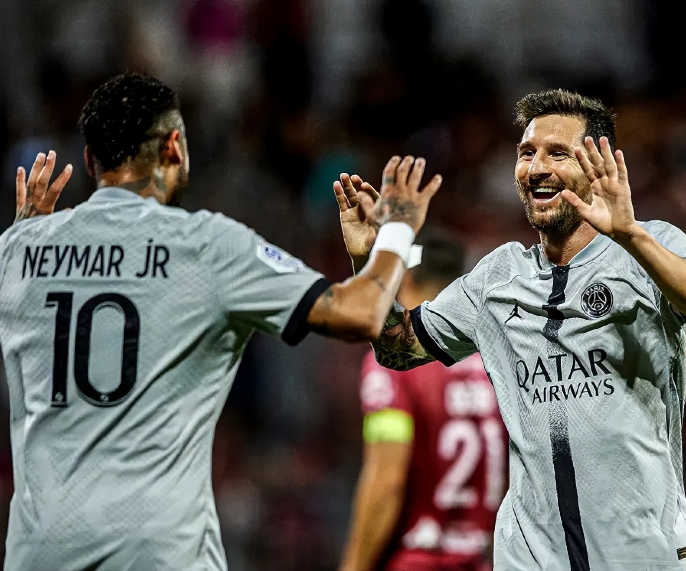 姆巴佩缺席下的大巴黎，梅西和内马尔的配合更加轻松写意行云流水