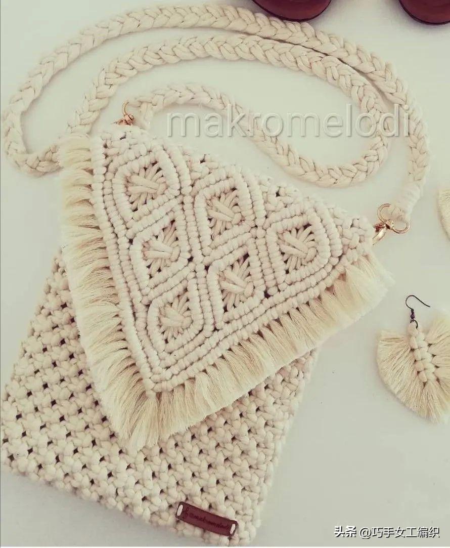 自己用绳子编一个东西,绳子编小包教程
