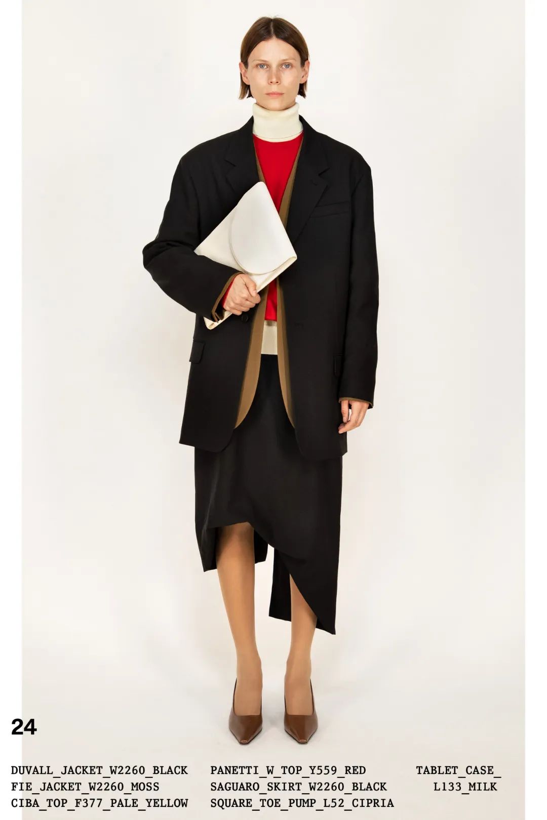 therow靴子搭配,therow极简风t裙