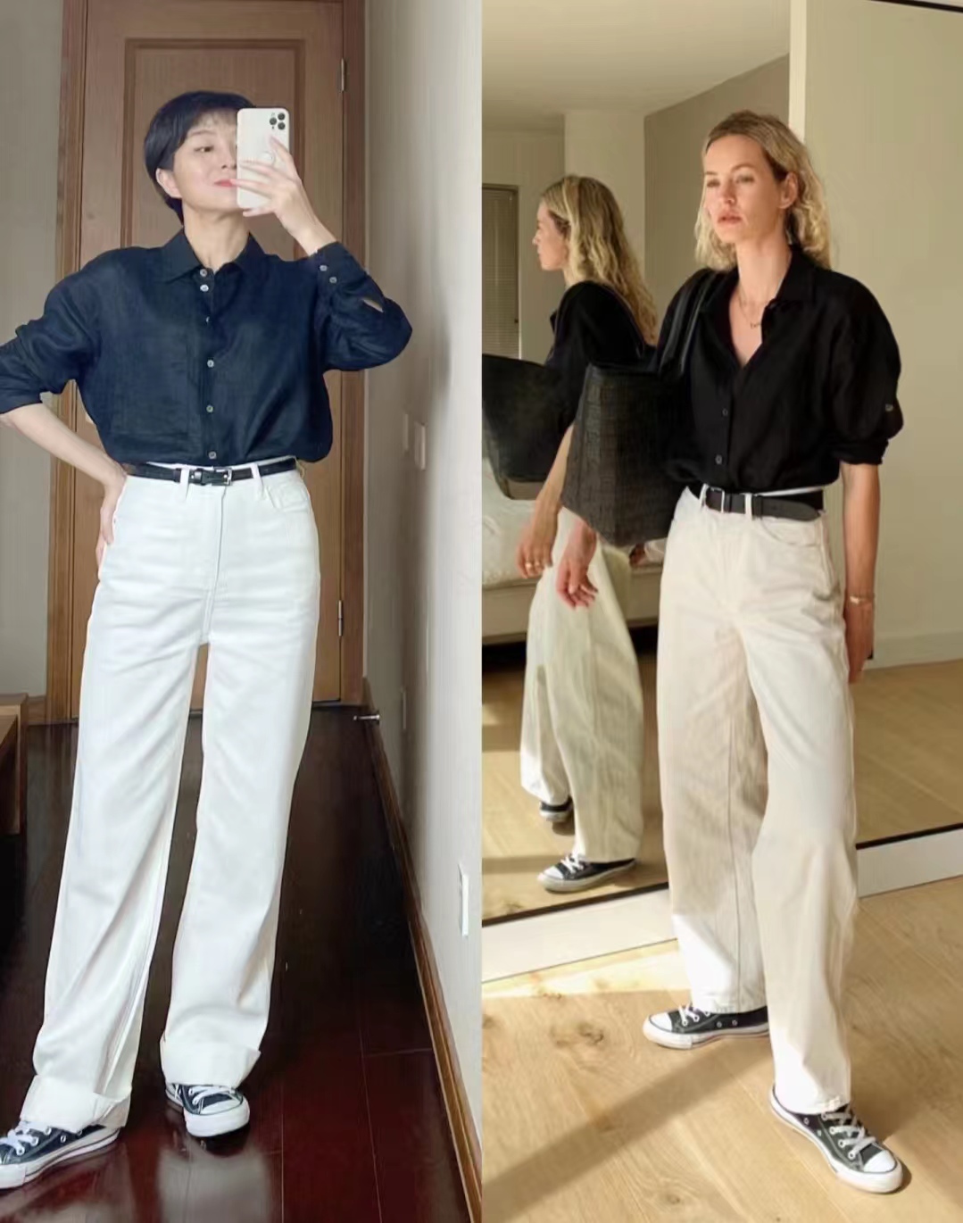 白裤子配什么颜色的上衣好看,白裤子配什么上衣好看夏季女