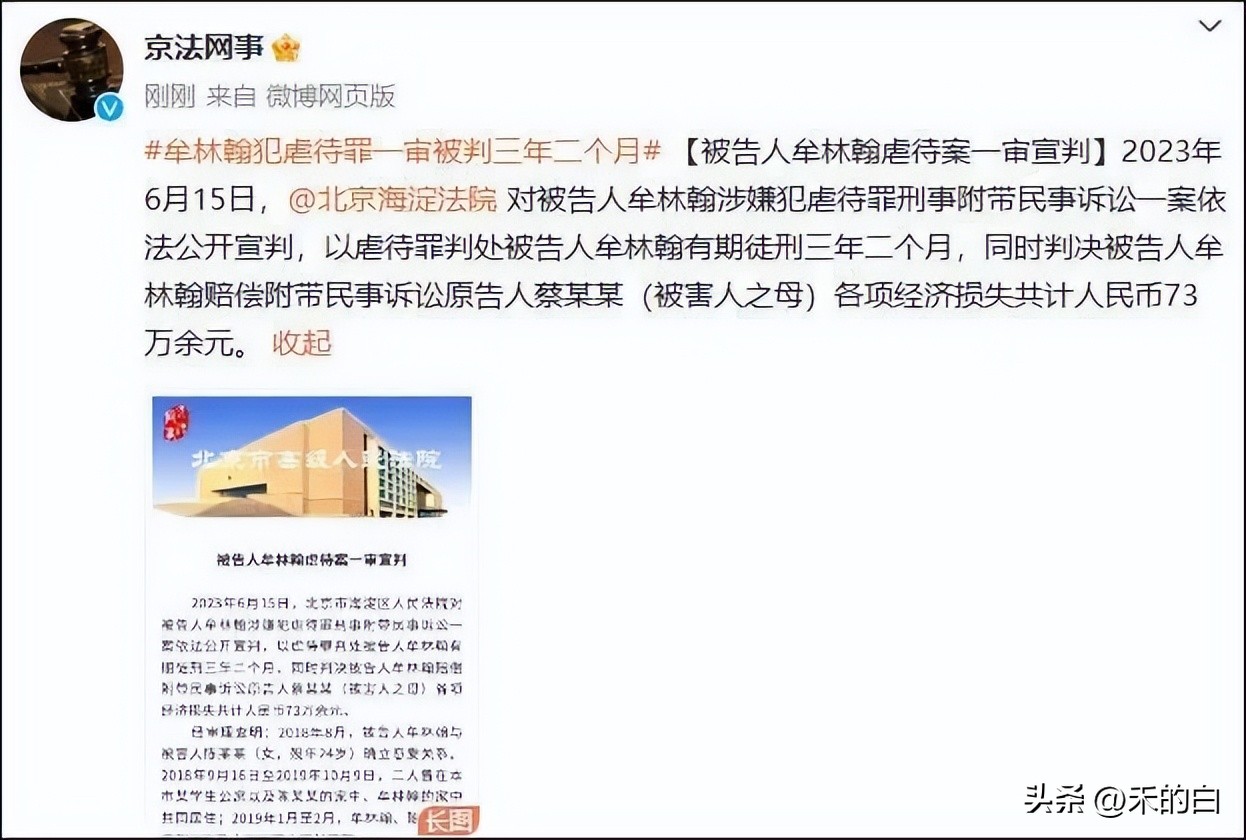 北大包丽案法律分析,北大包丽案牟林翰获刑