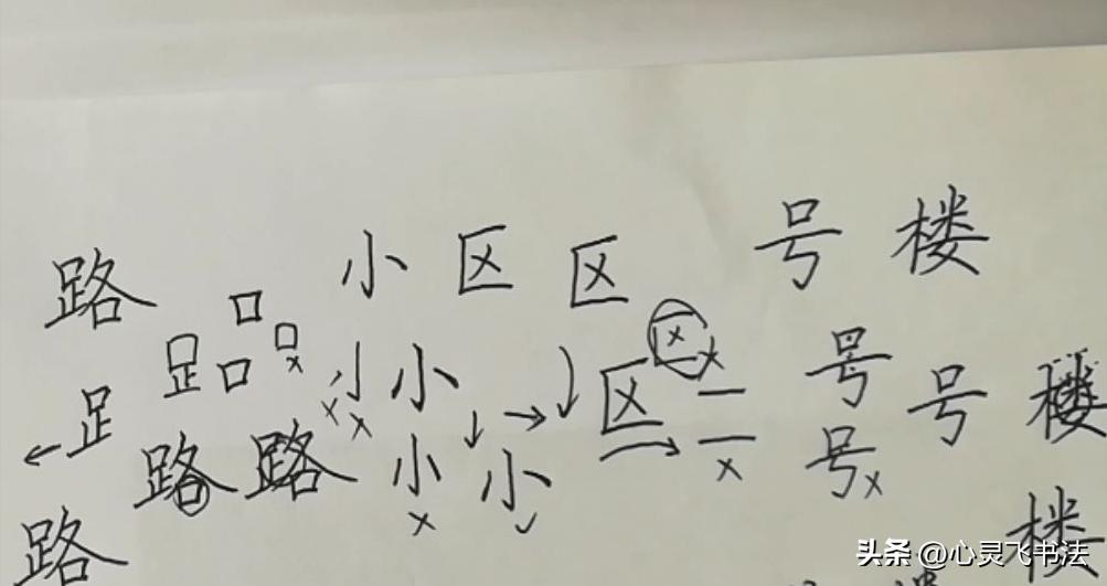 硬笔楷书100关键字书写诀窍,上字硬笔楷书书写技巧